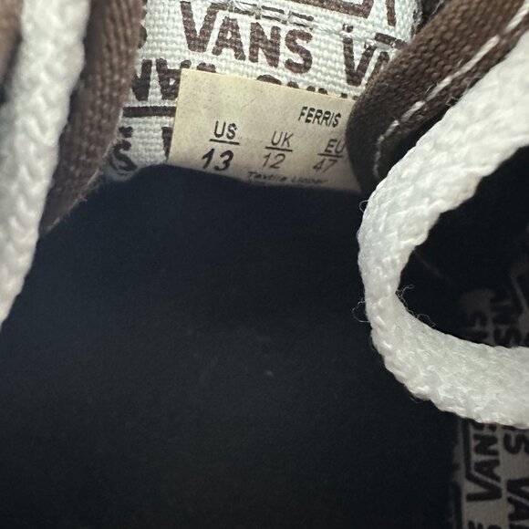 Vans Men's Sneakers Size 13 Black and Brown Lace Up Y2K - Picture 8 of 8